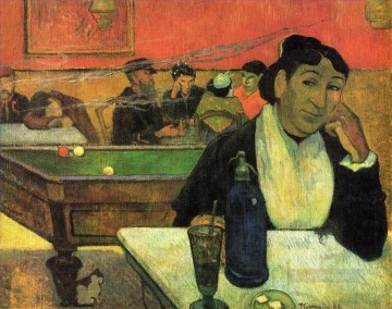 Paul Gauguin Painting - Café nocturno en Arles Postimpresionismo Primitivismo Paul Gauguin